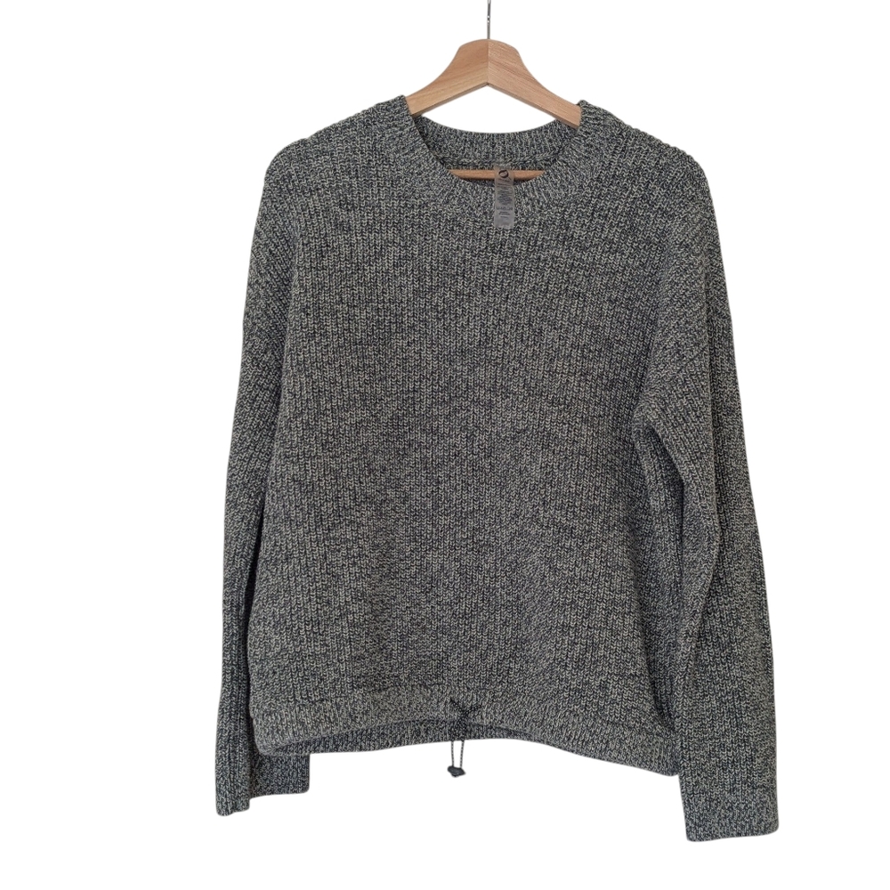 NWOT Lou & Grey Mellange Women's Charcoal Crewneck Sweater, M